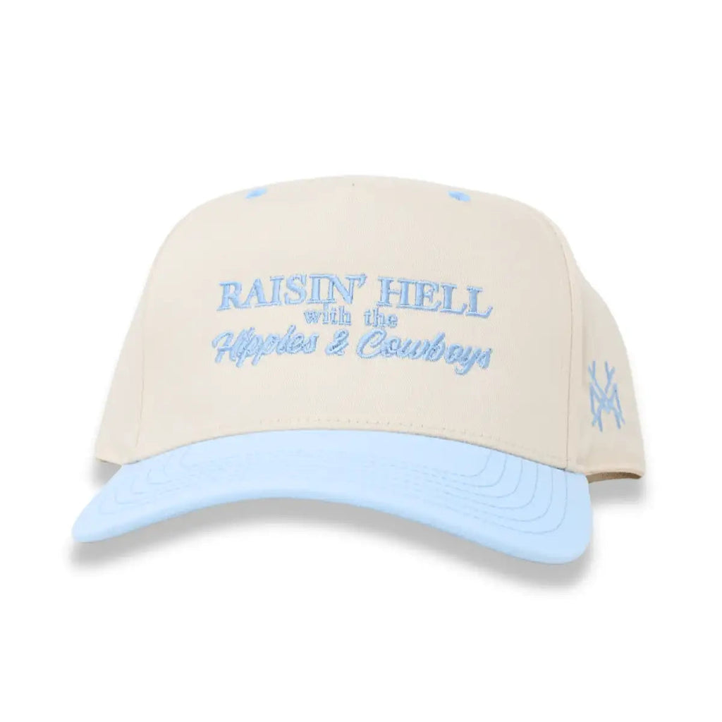 Raising Hell with the Hippies and Cowboys Snapback Hat