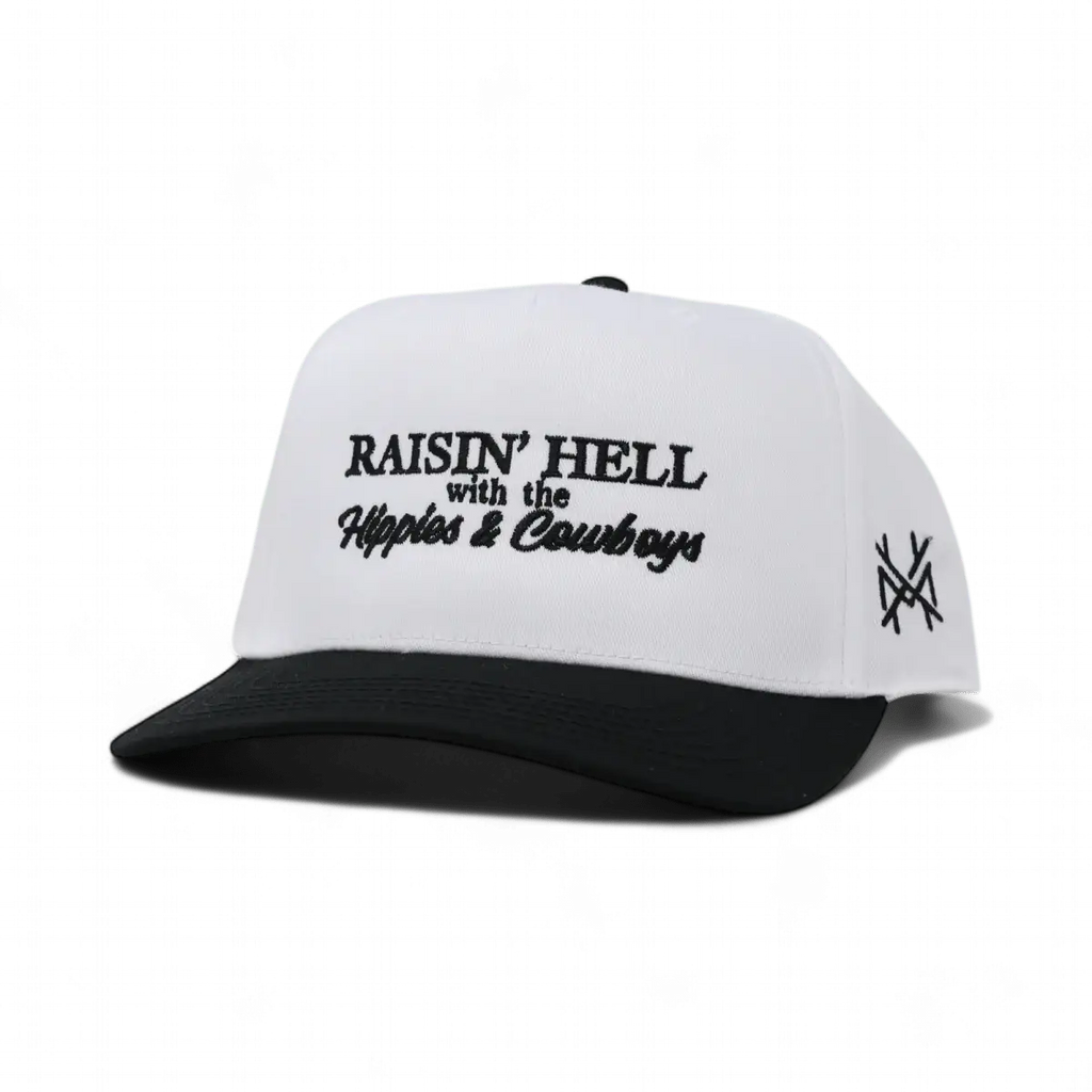 Raising Hell with the Hippies and Cowboys Snapback Hat